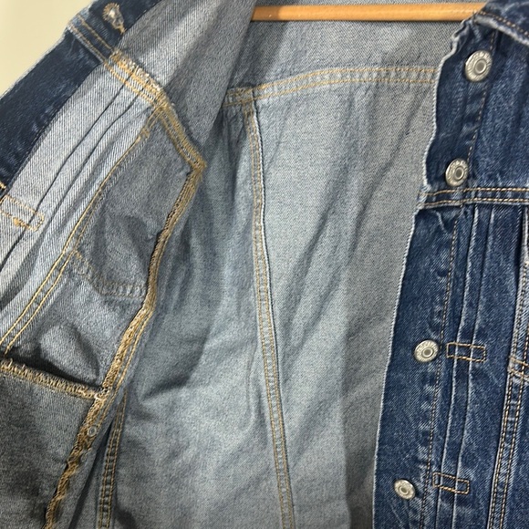Old Navy Blue Denim Jacket Medium Tall - Picture 3 of 5